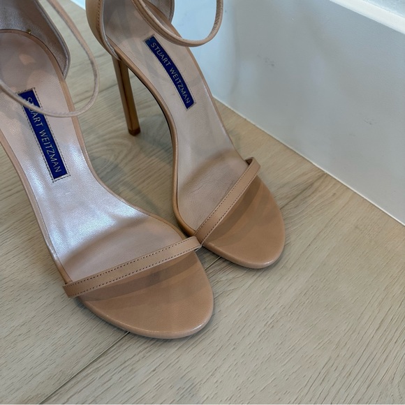 Stuart Weitzman Nudist Heels, Adobe Leather - Picture 14 of 16